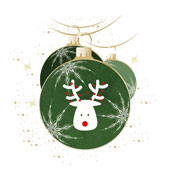 Weihnachtskarten-Dekore