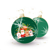 Weihnachtskarten-Dekore