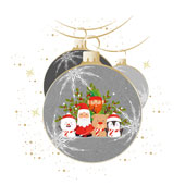 Weihnachtskarten-Dekore