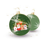 Weihnachtskarten-Dekore