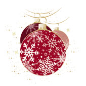 Weihnachtskarten-Dekore