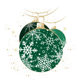 Weihnachtskarten-Dekore