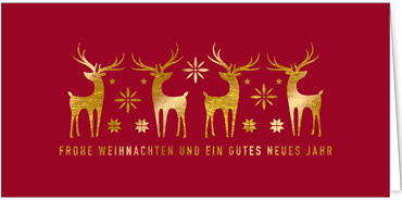 2025 für Firmen | Kategorie Edle Goldprägung | Motiv: Rentierreihe - Artikel Nummer 11-805-G