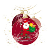 Weihnachtskarten-Dekore