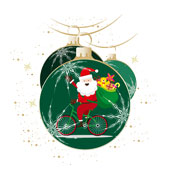 Weihnachtskarten-Dekore