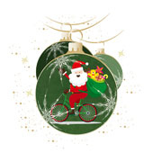 Weihnachtskarten-Dekore