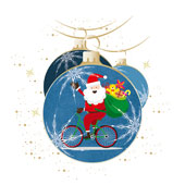 Weihnachtskarten-Dekore