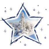 Weihnachtskarten-Dekore