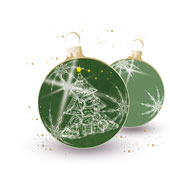 Weihnachtskarten-Dekore