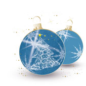 Weihnachtskarten-Dekore