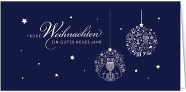 2025 für Firmen | Kategorie Blaue Impressionen | Motiv: Besondere Festkugeln - Artikel Nummer 1102-804