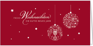 2025 für Firmen | Kategorie Rote Impressionen | Motiv: Besondere Festkugeln - Artikel Nummer 1102-805