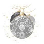 Weihnachtskarten-Dekore