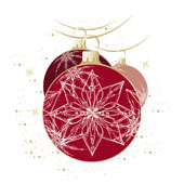 Weihnachtskarten-Dekore