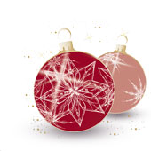 Weihnachtskarten-Dekore