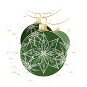 Weihnachtskarten-Dekore