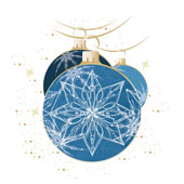 Weihnachtskarten-Dekore