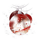 Weihnachtskarten-Dekore