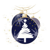 Weihnachtskarten-Dekore