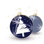 Weihnachtskarten-Dekore