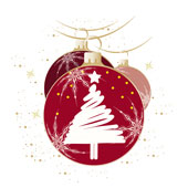 Weihnachtskarten-Dekore