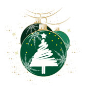 Weihnachtskarten-Dekore