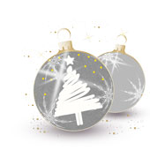 Weihnachtskarten-Dekore