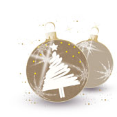 Weihnachtskarten-Dekore