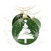 Weihnachtskarten-Dekore