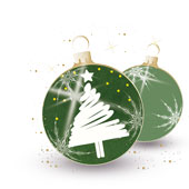 Weihnachtskarten-Dekore