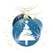 Weihnachtskarten-Dekore