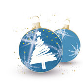 Weihnachtskarten-Dekore