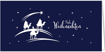 2025 für Firmen | Kategorie Blaue Impressionen | Motiv: Reise nach Betlehem - Artikel Nummer 1105-804