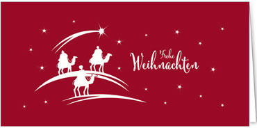 2025 für Firmen | Kategorie Rote Impressionen | Motiv: Reise nach Betlehem - Artikel Nummer 1105-805