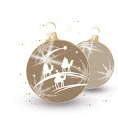 Weihnachtskarten-Dekore