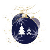 Weihnachtskarten-Dekore