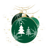 Weihnachtskarten-Dekore