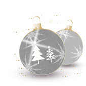 Weihnachtskarten-Dekore