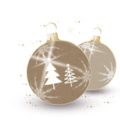 Weihnachtskarten-Dekore