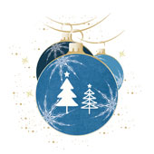 Weihnachtskarten-Dekore