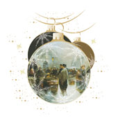 Weihnachtskarten-Dekore