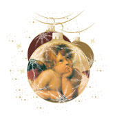 Weihnachtskarten-Dekore