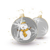 Weihnachtskarten-Dekore