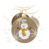 Weihnachtskarten-Dekore