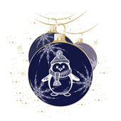 Weihnachtskarten-Dekore