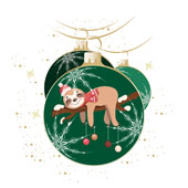 Weihnachtskarten-Dekore