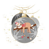 Weihnachtskarten-Dekore