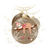 Weihnachtskarten-Dekore