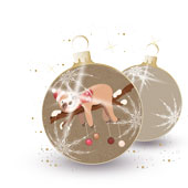 Weihnachtskarten-Dekore