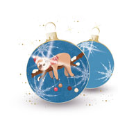 Weihnachtskarten-Dekore